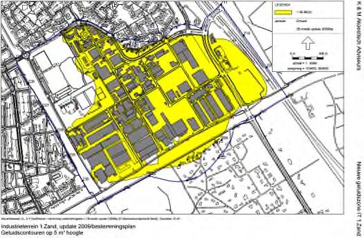 De ligging van de geluidzones is weergegeven in afbeelding 5.