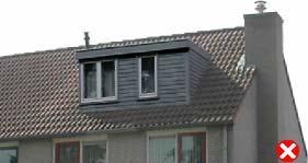 Het plaatsen van een dakkapel mag niet ten koste gaan van de karakteristiek van het schuine dak.