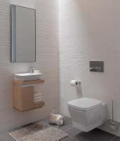 Ook in het kleinste kamertje heerst regelrechte rust. De strakke ontwerplijn van Sphinx geeft het toilet een compacte vorm en het fonteintje reflecteert deze kracht.
