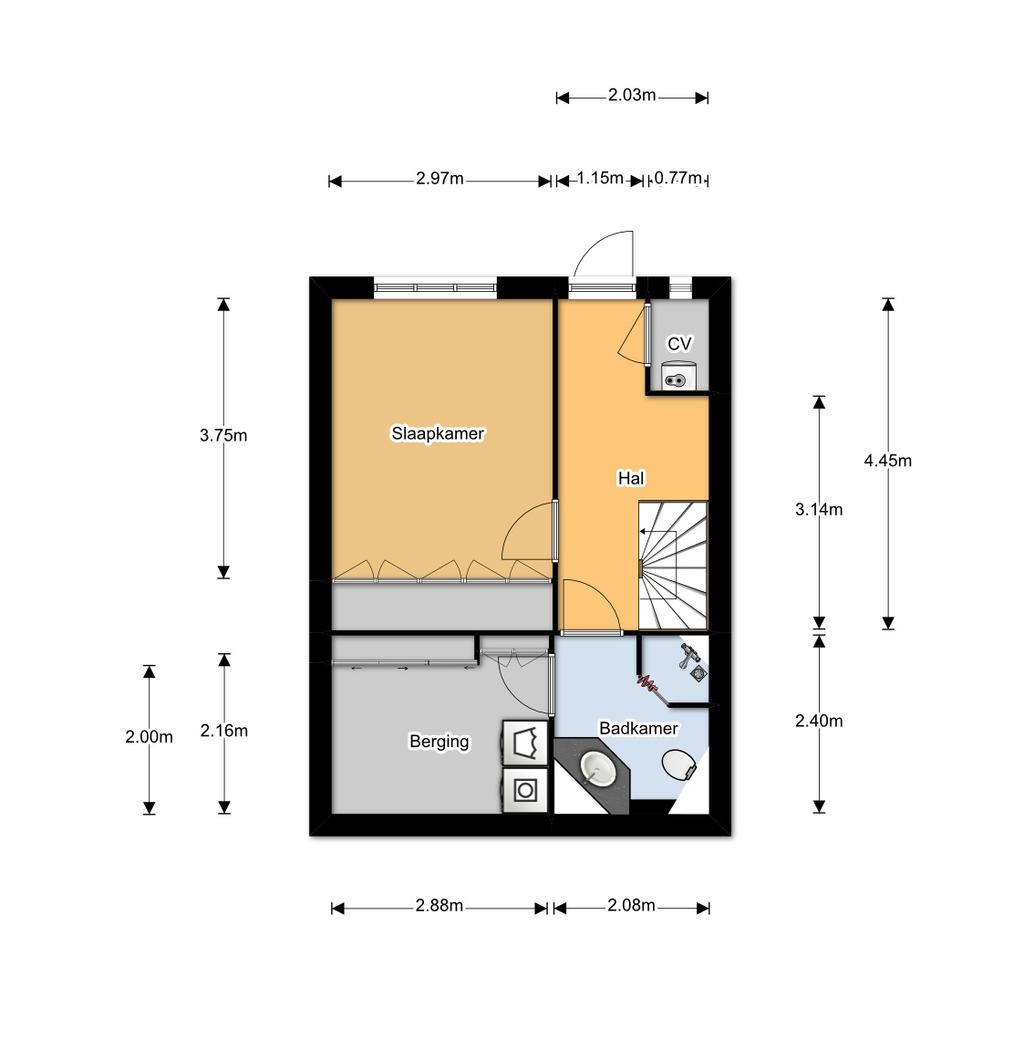 Tekeningen Souterrain niet op schaal Aan de maatvoering in deze tekening kunnen geen rechten worden ontleend.