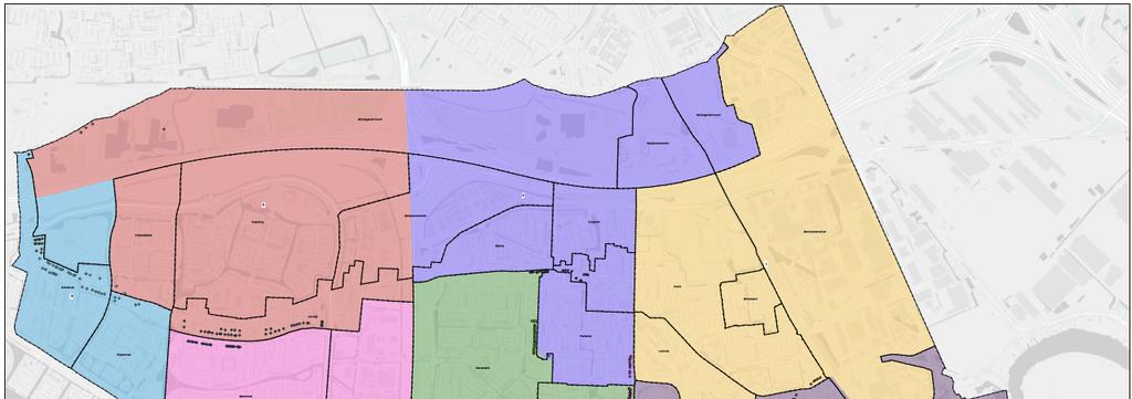 2.5 Wijkregiegebied Beschrijving wijkregiegebieden: gebied 1 - Noord, Binnenland en Centrum (incl.