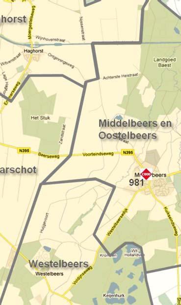 Voor de 'grote boodschappen' zijn de inwoners van Diessen momenteel vooral aangewezen op de supermarkten in Hilvarenbeek en de C1000 in Middelbeers. Tabel 3.