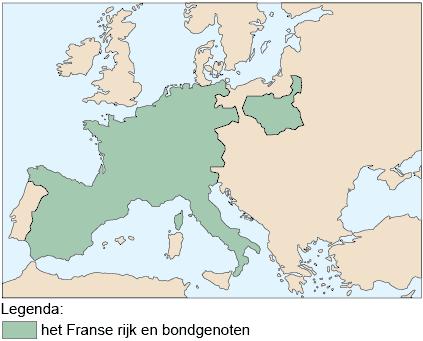 vraag 9 Kaart van Europa Welk rijk staat op de kaart aangegeven?