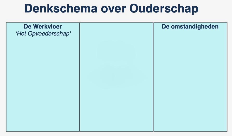 !! Waarom een denkschema?