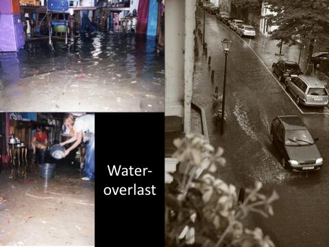 Helaas kampen we al jaren met vier hardnekkige problemen: 1. Wateroverlast Het rioolstelsel kan een flinke regenbui niet aan.