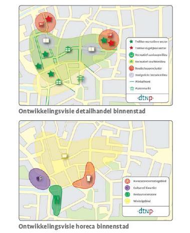 Recreatief aankoopmilieu: noordelijk deel winkelgebied, sterk winkelaanbod in recreatieve branches zoals mode, gericht op een brede doelgroep, relatief grote winkelunits met veel filiaalbedrijven,