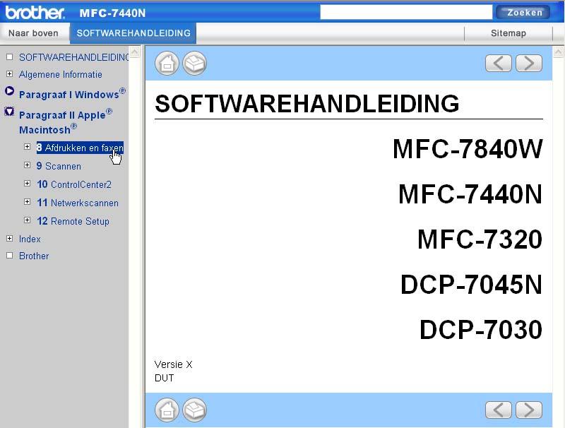 Software- en netwerkfuncties (Uitsluitend MFC-7440N en MFC-7840W) Voor Macintosh 13 a Controleer of de Macintosh is ingeschakeld. Plaats de cd-rom van Brother in het cd-romstation.