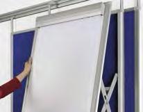 Wall rail flipchart n Flipover en whiteboard in één n Krasbestendig, geëmailleerd schrijfoppervlak van de beste kwaliteit