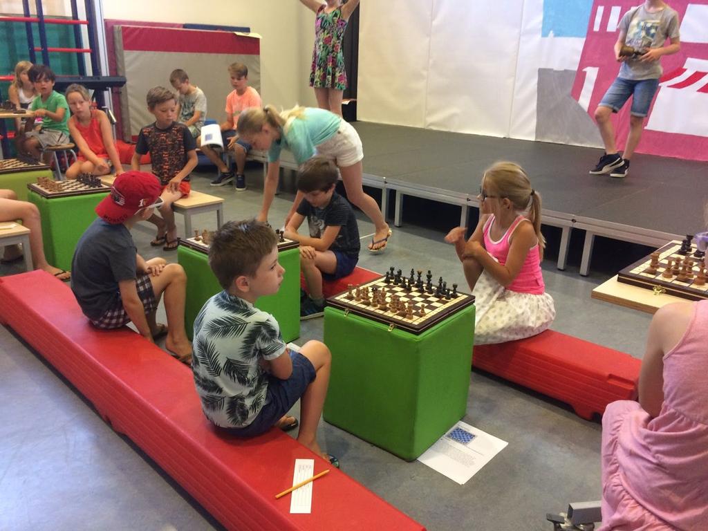 Schaaktoernooi voor groep 3 en 4 Zoals u heeft kunnen lezen in een vorig Tussendoortje, heeft de groep leerlingen die diepe verrijking aangeboden krijgt eerder al een schaaktoernooi georganiseerd
