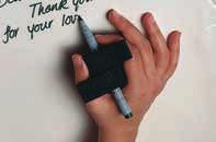 Schrijven: hulpmiddelen om de pen beter vast te houden Schrijfhulpje Ultralite Finger Yokes Handige hulpstukjes uit lichtgewicht
