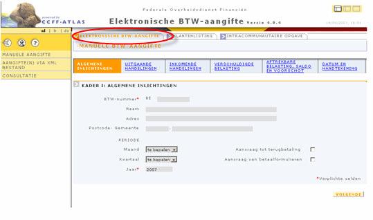topaccount : Electronische BTW-aangifte via Intervat Pagina : 24