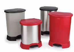 AFVALBEHEER: Handenvrije containers Step-On-afvalcontainers Step-On-containers met een grotere capaciteit maken afval verzamelen efficiënter en helpen