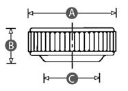 MOEL 6 Kartelknop voor inbusbout met klempassing T.b.v. inbusbout 2999 000 00 00 0 0 0 3 6 9 26 26 4 6 0 0 2 4 4 6 M 3 M 4 M M 6 M 6 M eze kartelknoppen worden vervaardigd uit polyamide en zijn standaard zwart.