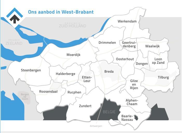 Bijlage 1 Overzichtskaartje van het werkgebied van Klik voor