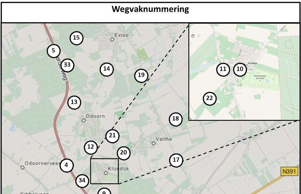 Bijlage 1 Overzicht toe- en afnames verkeer In deze bijlage is een overzicht opgenomen van de verkeersintensiteiten voor diverse locaties.