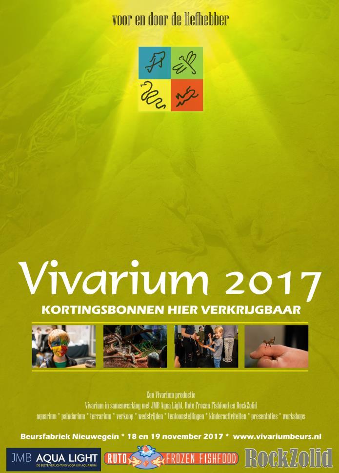 Promotiemateriaal Vivarium 2017 Vanaf volgende week begint de verspreiding van het