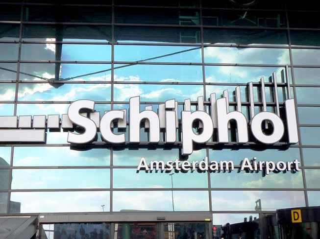Schiphol Profiel 4 : Logodelen incl. WARM witte LED-verlichting en Schiphol Amsterdam Airport incl.