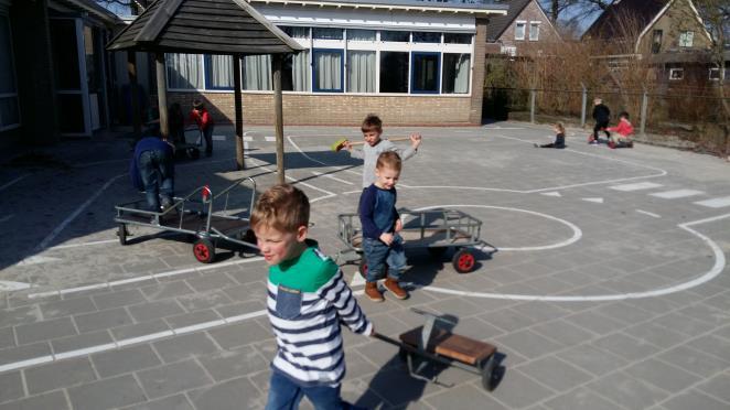 zodat wij onze lessen ook op tijd kunnen beginnen. Groep 3: Wat hebben we met elkaar genoten van het mooie weer van vorige week. Hopelijk schijnt deze week het zonnetje weer!