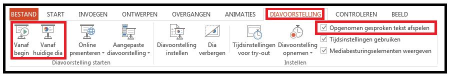 8. Controleer de opnamen.