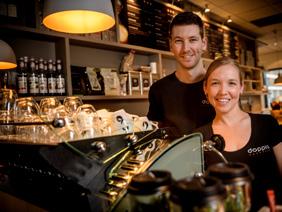 Latte halen bij Doppio; Een lekkere