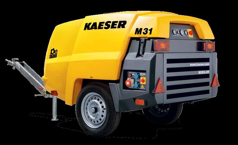 Druk Net als bij alle KAESER-schroefcompressoren vormt ook bij de series M 2 en M 31 de schroefcompressorblok met rotoren en het wereldwijd erkende SIGMA PROFIEL de kern.