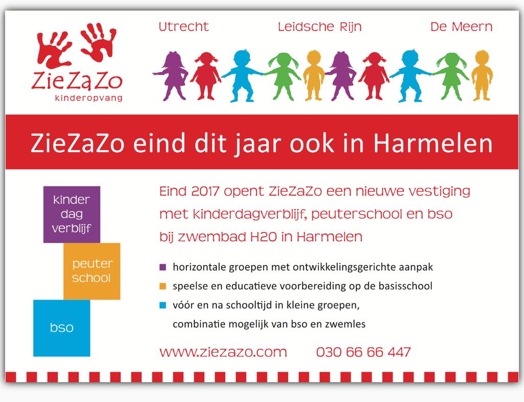 Nieuwe vestiging ZieZaZo gaat uitbreiden! Er komt een nieuwe locatie in Harmelen. De definitieve openingsdatum laat nog op zich wachten.