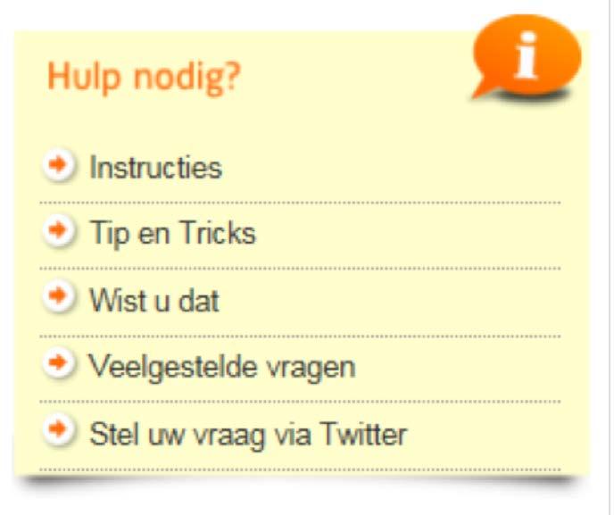 Bent u bijvoorbeeld bezig met Partijenpost invoeren dan kunt u de Tips en Tricks die daarbij horen of de handleiding raadplegen. Heeft u vragen over MijnPost, klik op de link veel gestelde vragen. 19.