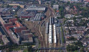 Scenario spoorsector P&R zuid: Fietsenstalling noord: In onderzoek op maaiveld CKZ.