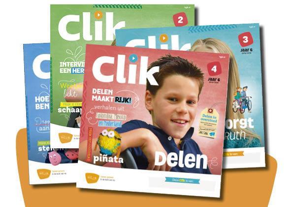 4 Alle jeugdleiders kinderclubs (groep 3 t/m 6) TOERUSTING CLIK KINDERWERKMAP zaal 2 Als gebruiker van de Clik-methode werk je met een map vol programma s en het blad voor de kinderen.