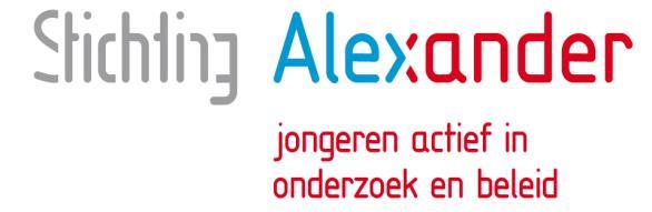 In het najaar van 2014 voerde Stichting Alexander in samenwerking met de Universiteit van Amsterdam een traject uit om dit onderzoek uit te voeren.