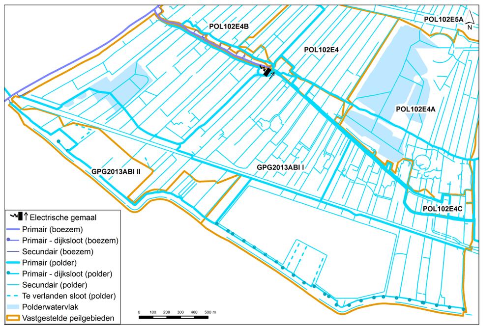 Waterhuishoudingsplan Blankenburgverbinding januari 2016 Afbeelding 4.7. Watersysteem Aalkeet-Binnenpolder 4.