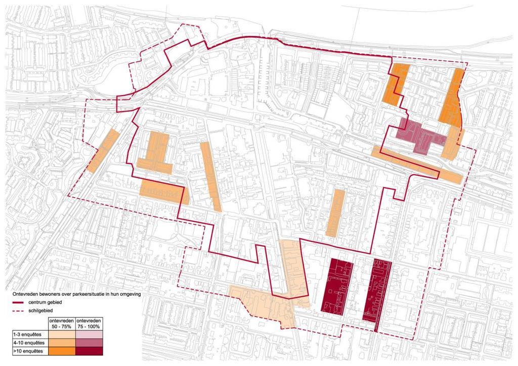 Evaluatie parkeerbeleid Oud-Beijerland figuur 2.1 Locaties waar bewoners ontevreden zijn over de parkeersituatie In figuur 2.