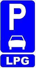 De daarmee aangeduide plaatsen of zones zijn uitsluitend bestemd voor LPG-voertuigen met controlevignet.