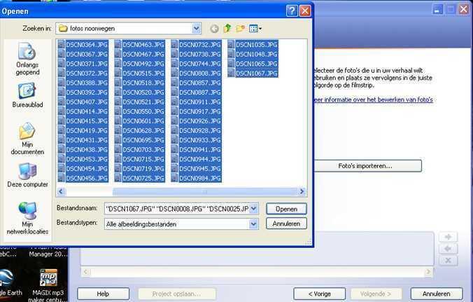 13 Klik op Foto s importeren, selecteer