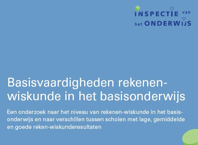 Onderwijsverslag 2008-2009 Basisscholen verschillen sterk van elkaar in hun opbrengsten bij rekenen Een kwart van de basisscholen werkt opbrengstgericht.