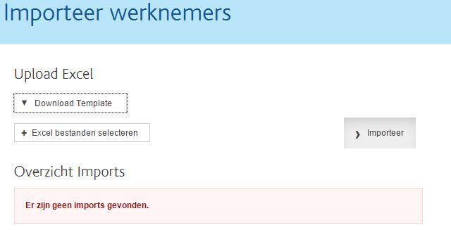 Stap 4 Klik vervolgens op importeer werknemers.