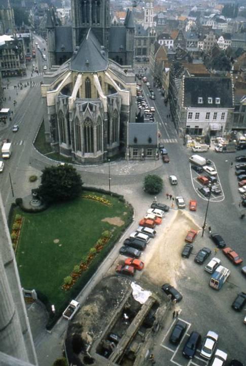 opgravingen in het centrum