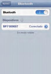 Bij elk daaropvolgend gebruik van het meettoestel wordt in het Bluetooth-menu naast "BP7 xxxxx" "Niet verbonden" weergegeven.