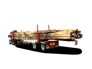 Kort en lang hout of de speciale bosbouwmachines kunnen met de voertuigen van Faymonville optimaal worden