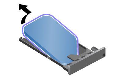 4. Schuif de SIM-kaart voorzichtig uit de lade. 5. Installeer een nieuwe SIM-kaart in de lade. 6.