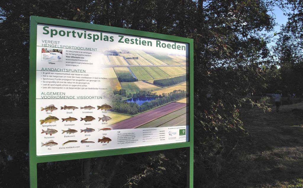 Bij de voorpagina Samen met Staatsbosbeheer is er een zeer fraai Infobord samengesteld dat geplaatst is nabij de sportvisplas de Zestien Roeden, tussen de Knipe en Langezwaag (zie foto pag 3).