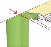 (kozijnen in pvc, aluminium, hout, geschilderd hout). Een rubberprofiel dat luchtdicht aansluit op diverse pvc- en aluminiumkozijnprofielen.