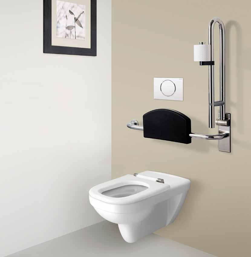 Renova Nr. 1 Comfort Rimfree toilet, 700 mm. Diepspoel-wandtoilet 700 mm verlengd voor makkelijke toegankelijkheid en gebruik vanuit de rolstoel In het hoekige Renova Nr.