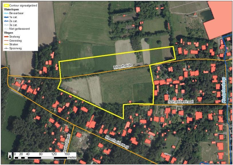 1 Situering 1.1 Algemeen Gemeente(n): Provincie(s): Zoersel Antwerpen Ligging: Het signaalgebied ligt ter hoogte van Meerheide en Schaddestraat langsheen een onverharde weg.