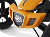 GT pedal go-kart Door het BFR-systeem kun je met de pedalen remmen, maar ook direct na stilstand