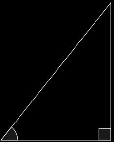 4.5 Goniometrie Goniometrie is een tak van de wiskunde waar we gebruik van gaan maken om te rekenen aan driehoeken. Je kunt hiermee zowel zijdes als hoeken berekenen.