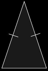 4.1 Soorten driehoeken Driehoeken heb je in alle soorten en maten. Één van de vuistregels in een driehoek is dat de som van de drie hoeken gelijk is aan 180.