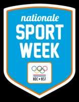 Nationale Sportweek 2017 Na de zomervakantie is het direct mogelijk om te sporten en te bewegen tijdens de Nationale Sportweek van 9 t/m 17 september.