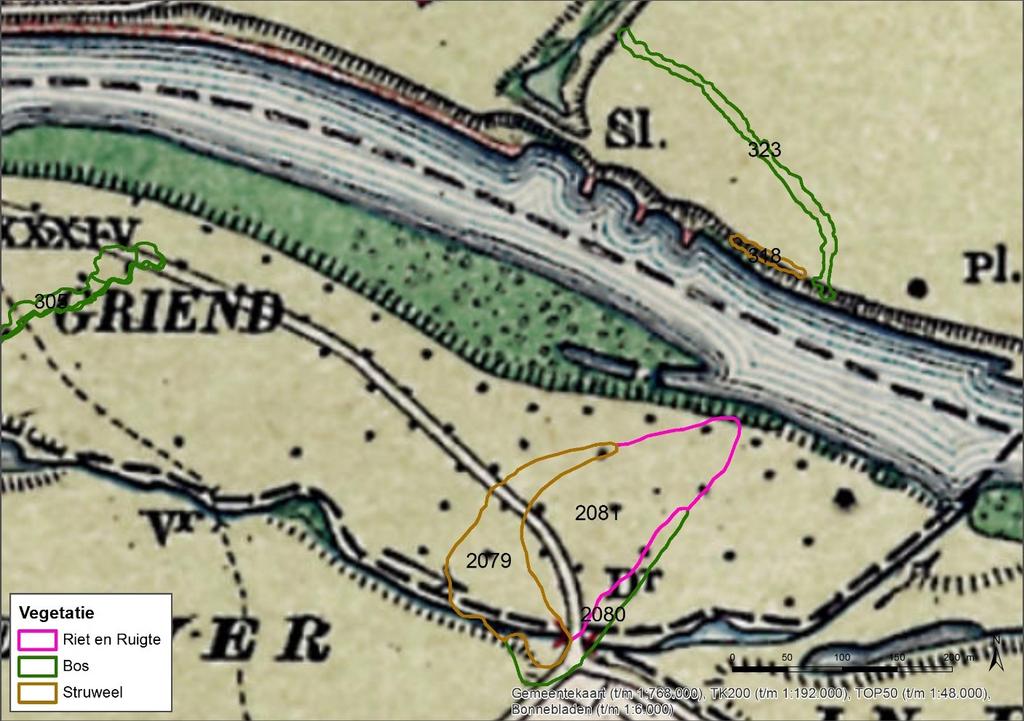 op de topografische kaart uit 1901.