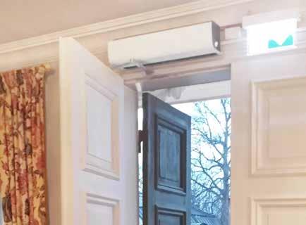 Deurverwarmer PA1006 Voor meer comfort binnen de deur PA1006 is een compacte deurverwarmer die de inkomende lucht opwarmt en voor meer comfort zorgt aan de binnenkant.